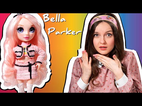 Видео: Bella Parker это Barbie?!😱 Почему ее выгнали из школы? Обзор куклы Rainbow High, распаковка