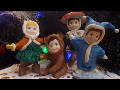 Видео: Мастер-класс по изготовлению ёлочных игрушек из ваты "Мир детства"