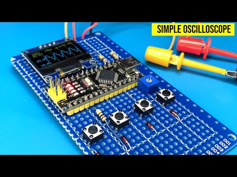 Видео: как сделать мини-осциллограф, используя Arduino nano, dfrobot