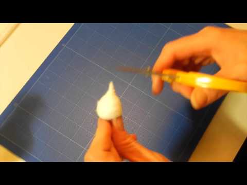 Видео: Ватная серединка. Цветы из ткани