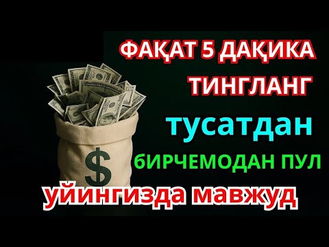 Видео: пул чексиз оқади | Барча хаёт ташвишларини бир зумга унутиб Қуръон тингланг