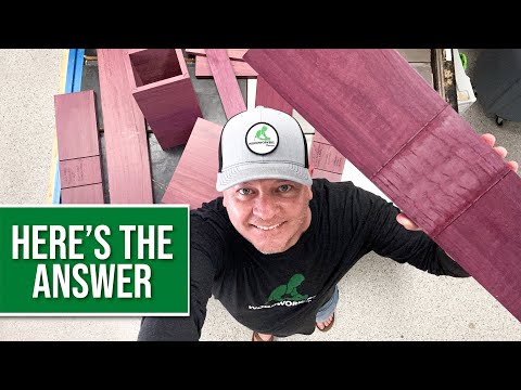 Видео: Лучшая отделка для древесины пурпурного сердца