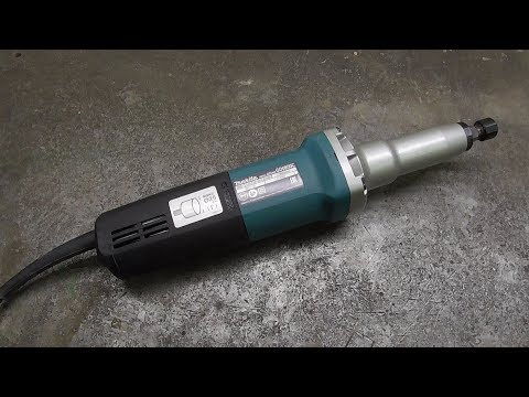 Видео: Прямая шлифмашина -  Макита GD0800C