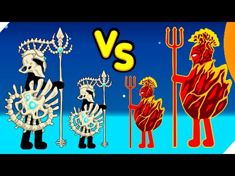 Видео: ВОИНЫ ИЗ ЛАВЫ НАПАДАЮТ КАЖДУЮ СЕКУНДУ! Stick war legacy