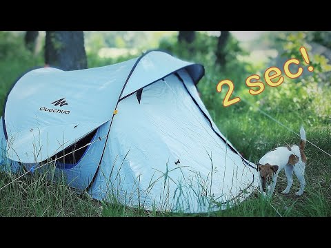 Видео: Мечта Кемпера! Палатка "2 second 2" от Quechua