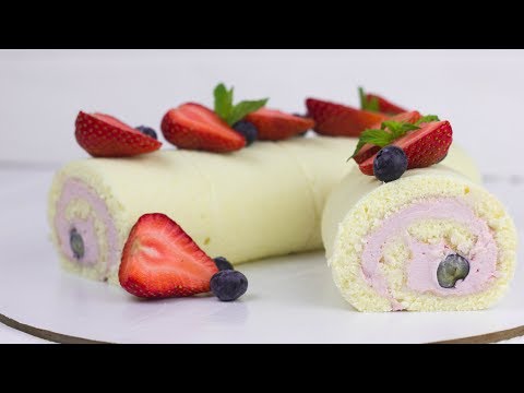 Видео: НЕВЕРОЯТНО НЕЖНЫЙ БИСКВИТНЫЙ РУЛЕТ С КРЕМОМ. Бисквит рецепт крема для рулета. Вкусный рулет
