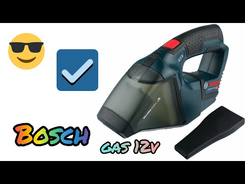 Видео: Самый компактный аккумуляторный строительный пылесос Bosch gas 12v. Обзор, применение...