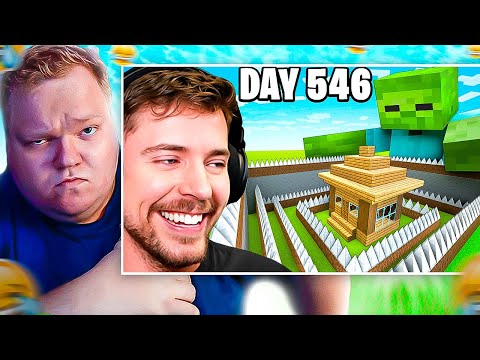 Видео: Выживи 1000 Дней, Выиграй $100,000 MrBeast Gaming. Т2Х2 НАРЕЗКА РЕАКЦИИ