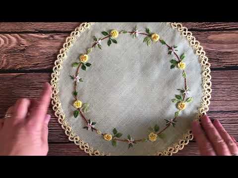 Видео: Вышиваем розу очень просто #broderie#embroidery#вышивка#