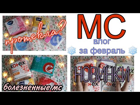 Видео: ❄️МС влог за февраль ❄️/🩸протекла в дороге?😬/мой первый МС влог 💗