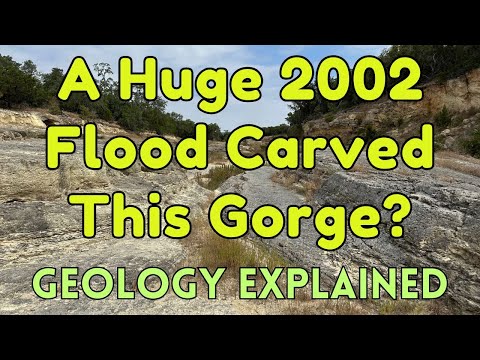 Видео: Мощное наводнение создало новый каньон, обнажив фантастические окаменелости и разломы