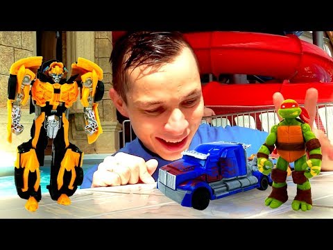 Видео: Игры онлайн в Аквапарке – Фёдор, Трансформеры и Черепашки Ниндзя!  @GulliverRu