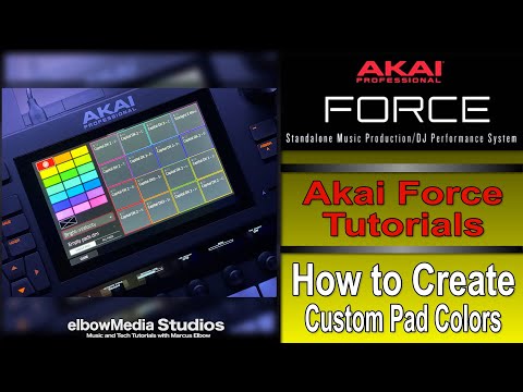 Видео: Учебное пособие по Akai Force | Как создавать собственные цвета пэдов и наборы ударных