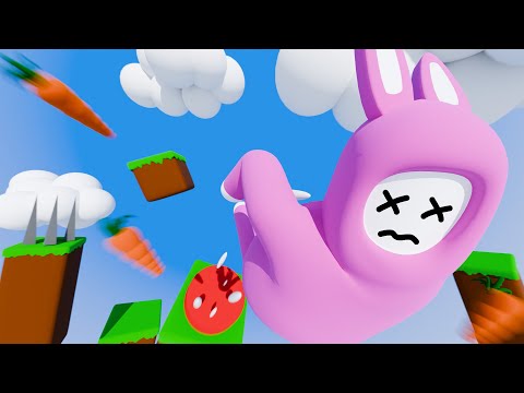 Видео: Я Прошёл Все Уровни в Игре SUPER BUNNY MAN