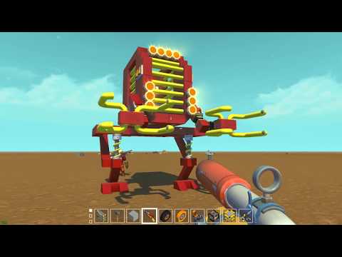 Видео: БОЛЬШОЙ РОБОТ СКРАП МЕХАНИК ► Scrap Mechanic