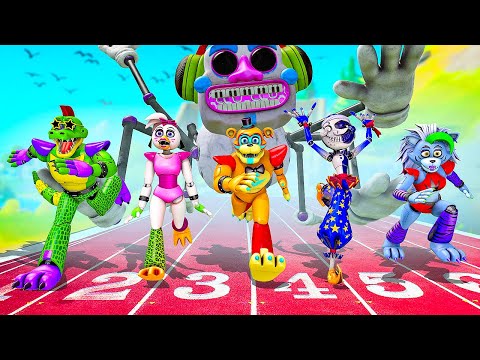 Видео: КАКОЙ АНИМАТРОНИК САМЫЙ БЫСТРЫЙ ФНАФ 9 В ГАРРИС МОД! FNAF 9 SECURITY BREACH В Garry`s Mod