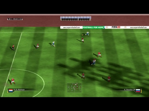 Видео: FIFA 09 Матч Россия- Голландия