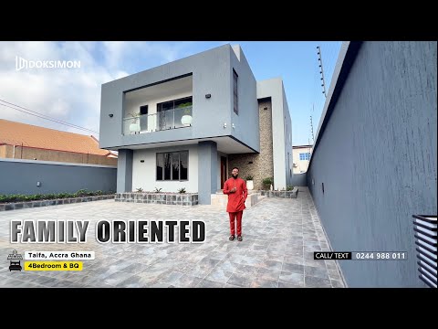Видео: Внутри доступного современного дома для семьи с 4 спальнями в Аккре