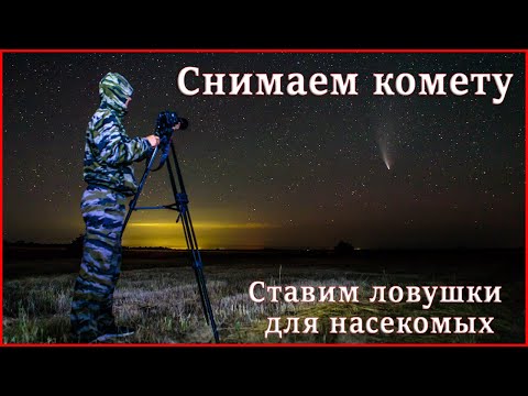 Видео: Снимаем комету C/2020 F3 (NEOWISE) и ставим ловушки для насекомых.