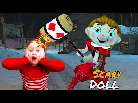 Видео: Игра Scary Doll - страшная кукла! Полное прохождение. Мы спасли девочку от куклы!