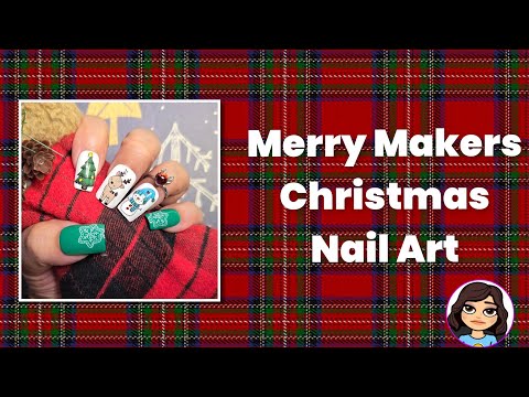 Видео: Рождественский нейл-арт Merry Makers / Красивые пальчики от Робин