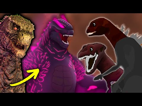 Видео: Эволюционировавший Годзилла против Кровавой Бани Годзилла — это БРУТАЛЬНО