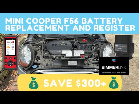 Видео: Сэкономьте 300 долларов: замена и регистрация аккумулятора Mini Cooper F56