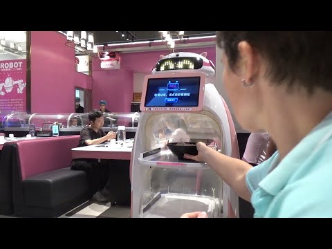 Видео: Хого ресторан будущего. Повара роботы, официанты роботы, кассиры роботы - Жизнь в Китае #220