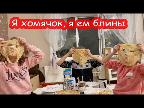 Видео: VLOG Я хомячок. Я ем блины