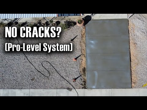 Видео: Как установить плиту между существующим бетоном, которая не треснет