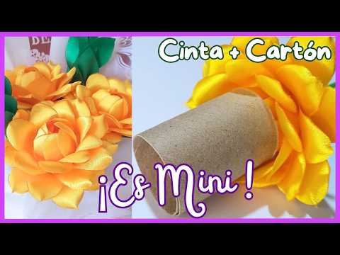 Видео: Не выбрасывайте картон! Сделайте эту розу из жёлтой ленты и удивите всех 🌟