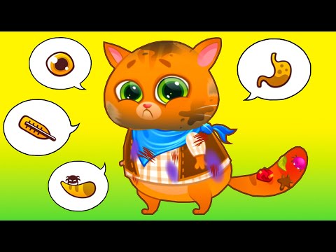 Видео: Суровый КОТИК БУБУ #97. Супер болезнь. У Бубу болит всё. Мультик ИГРА про котят на Игрули TV
