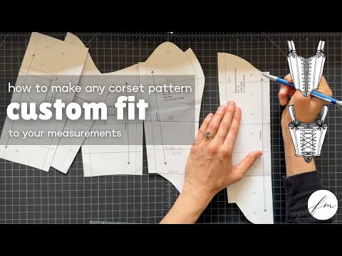 Видео: Как подогнать выкройку корсета или лифа по вашим меркам