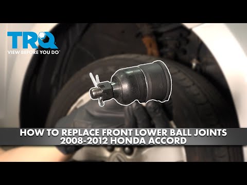 Видео: Как заменить передние нижние шаровые опоры Honda Accord 2008-2012