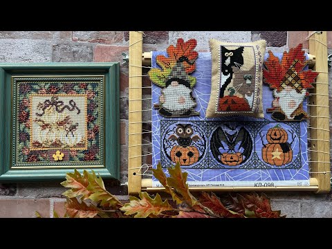 Видео: Осенняя вышивка: Овен - Mill Hill - Cottage Garden - Halloween