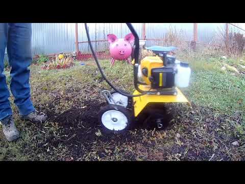 Видео: мотокультиватор 15 кг мини тест обзор CHAMPION GC252