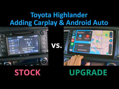 Видео: Обновление Toyota Highlander до Apple Carplay и Android Auto с помощью радио Roadanvi