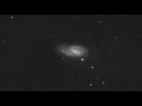 Видео: Обработка галактики M66, снятую в ЕАА за 23 минуты.