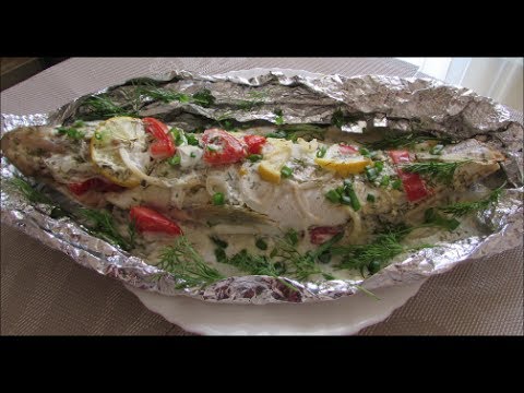 Видео: Судак запеченный в фольге