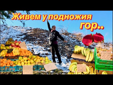 Видео: Выпал первый снег в Бишкеке|Ортосайский рынок🍎🍐|Кыргызстан2025