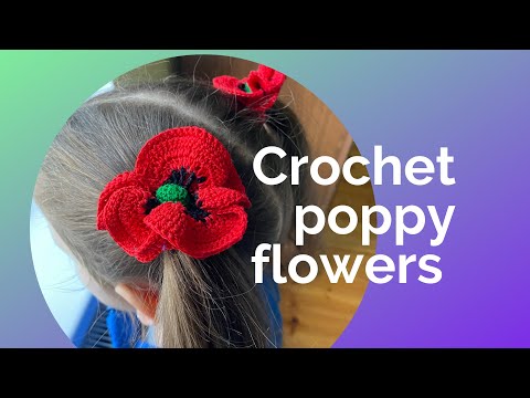 Видео: мак крючком 🌺 crochet poppy🌺 easy crochet flower