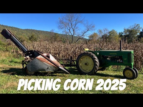 Видео: Сбор кукурузы — Восточный Теннесси 2025 — John Deere 60 и New Idea Picker