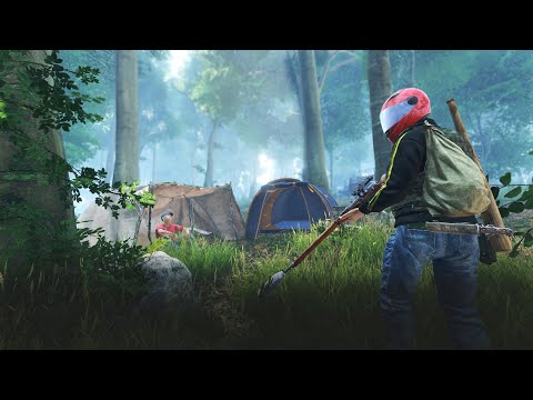 Видео: Разбили лагерь в летнем лесу. Антирейд базы кепками - DayZ