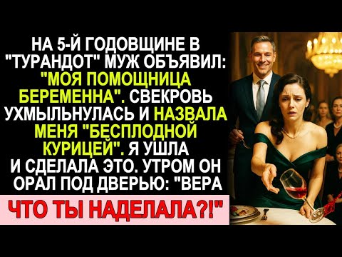 Видео: На 5-ю Годовщину Муж Объявил О Беременности Секретарши – Я Сделала ЭТО, Утром Он Орал Под Дверью...