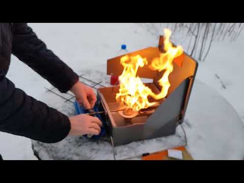 Видео: Бензиновая походная плита "ШААЗ"
