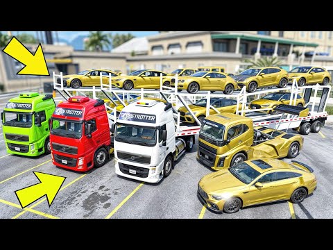 Видео: УГНАЛ КУЧУ ЗОЛОТЫХ ЧИТ ТАЧЕК И ОГРОМНЫЙ МОНСТР ТРАК У МАЖОРА ЗА 180 СЕК! БИТВА ВОРОВ В ГТА 5 ОНЛАЙН!