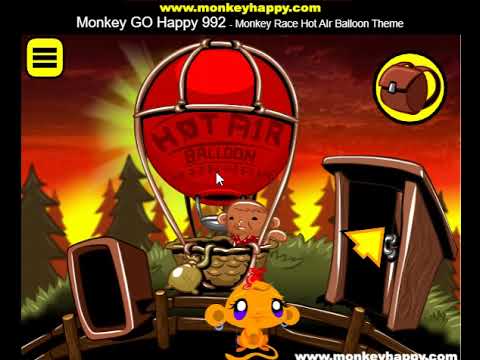 Видео: Обезьяньи Гонки На Воздушном Шаре Прохождение Игры. Обезьянка Идёт К Счастью. Этап 992. Онлайн Игры.
