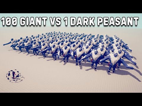Видео: 100 giant vs 1 Dark Peasant Totally Accurate Battle Simulator! Эксперементы