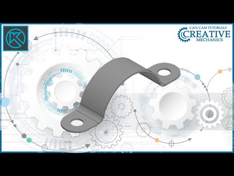 Видео: Листовое моделирование в Компас 3D  Полухомут в Компас 3D