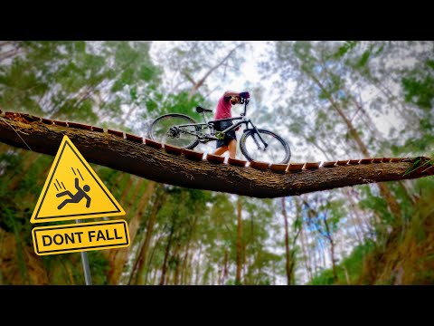 Видео: Я построил тощий мост с помощью бензопилы и упавшего дерева!